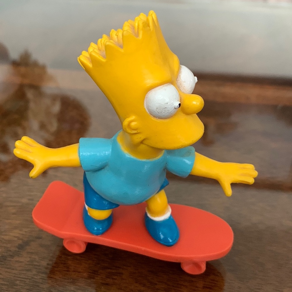 Vintage Bart Simpson Skateboarding 1990 Simpsons BartSimpson character cartoon